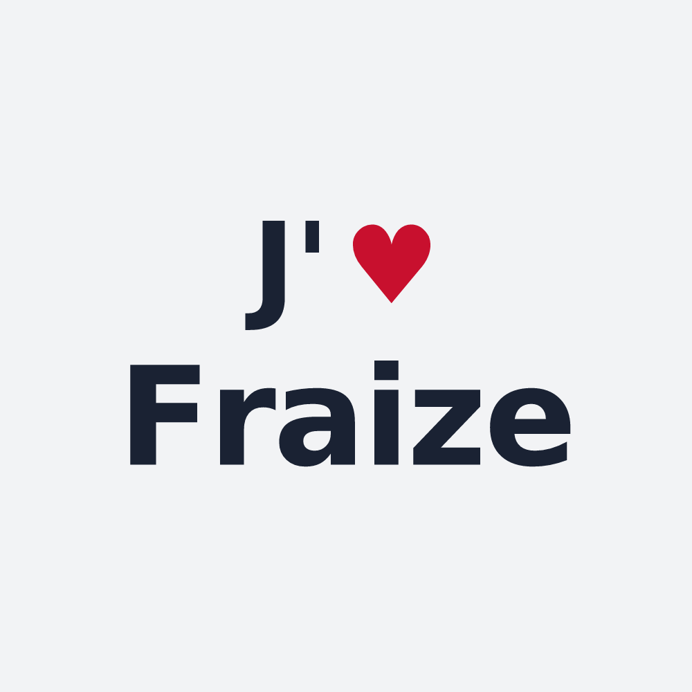 Poster personnalisé Fraize — design J'aime Fraize