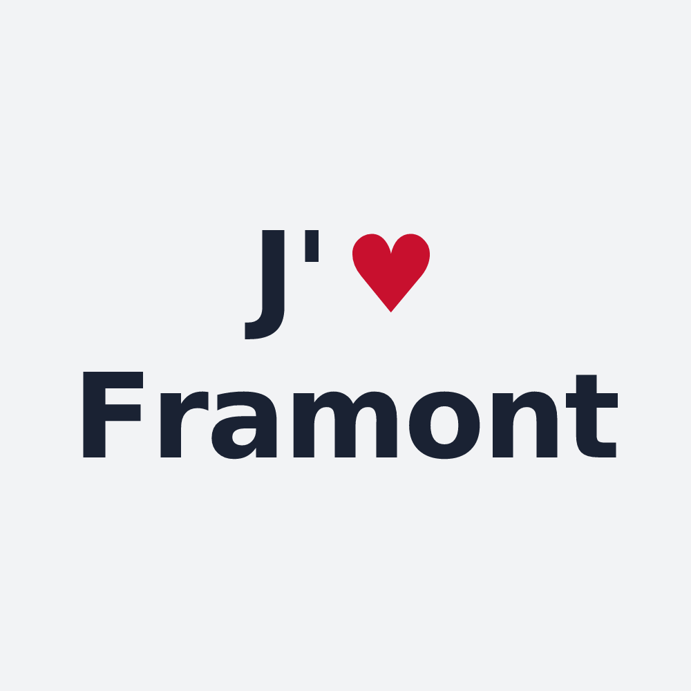 Poster personnalisé Framont — design J'aime Framont