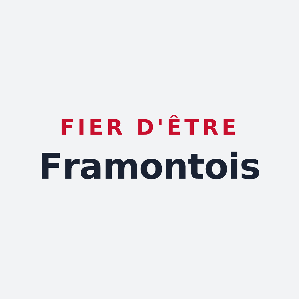 Poster « Fier d'être Framontois » — design pour Framont