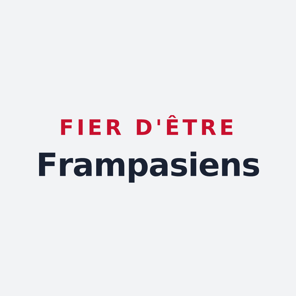 Poster « Fier d'être Frampasiens » — design pour Frampas