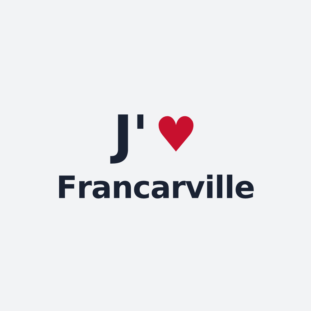Poster personnalisé Francarville — design J'aime Francarville