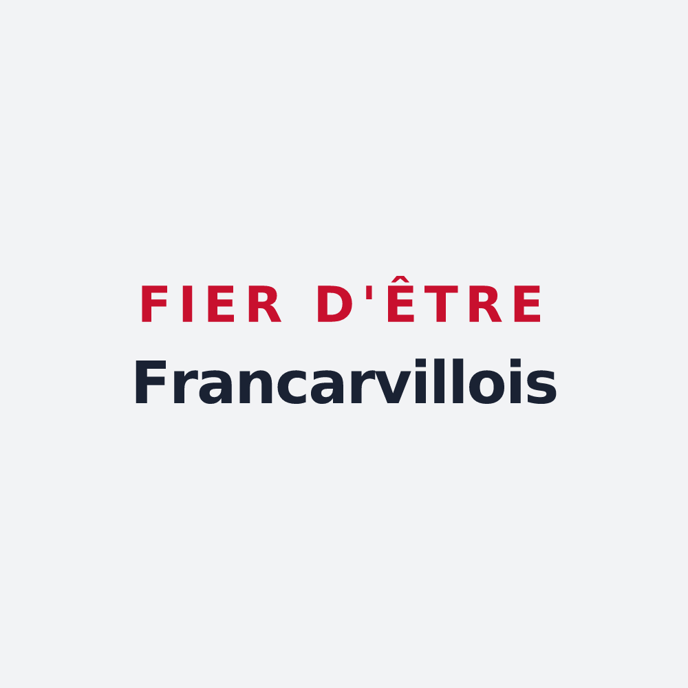 Poster « Fier d'être Francarvillois » — design pour Francarville