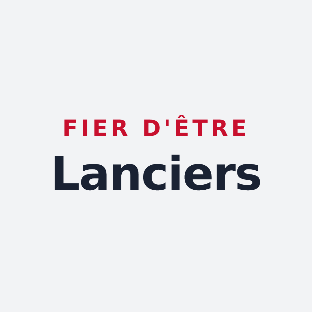 Poster « Fier d'être Lanciers » — design pour Franchesse
