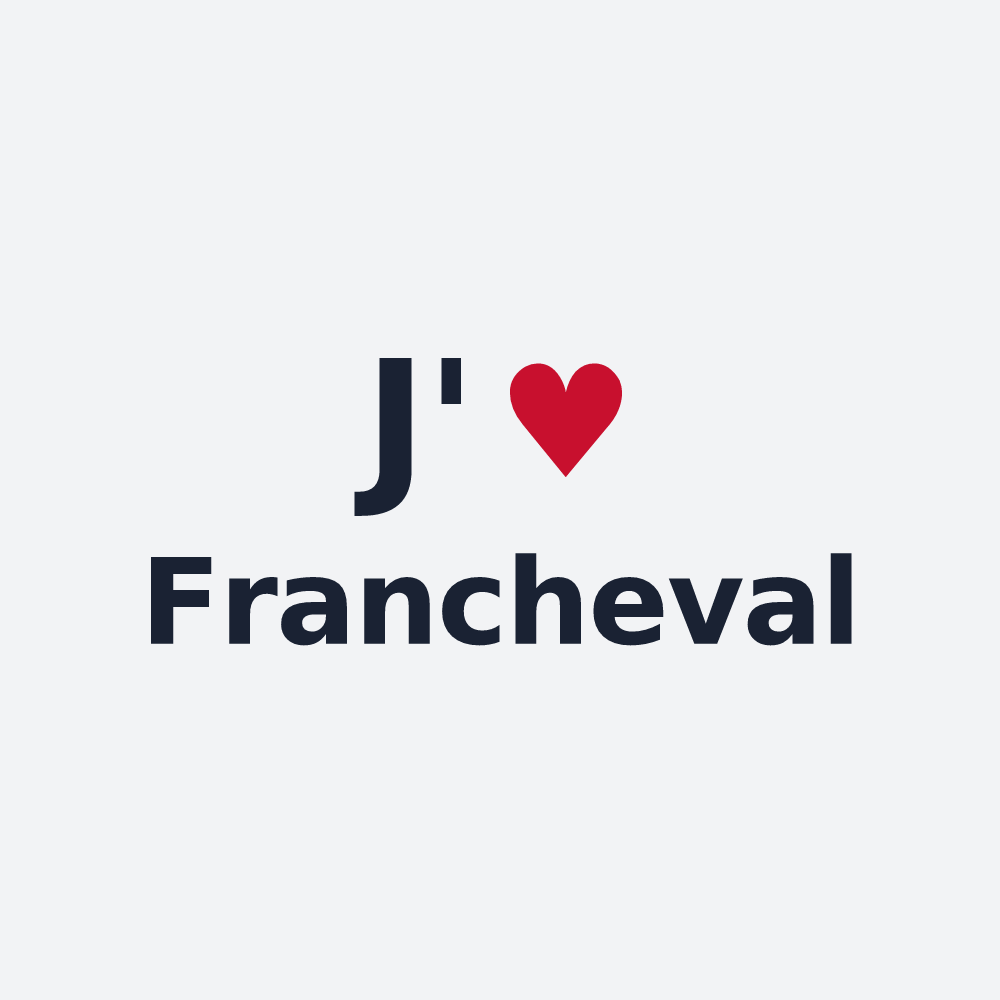 Poster personnalisé Francheval — design J'aime Francheval