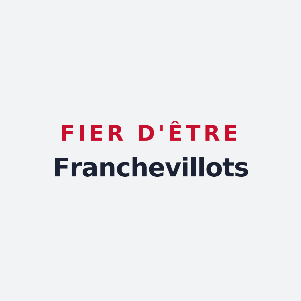 Poster « Fier d'être Franchevillots » — design pour Francheville