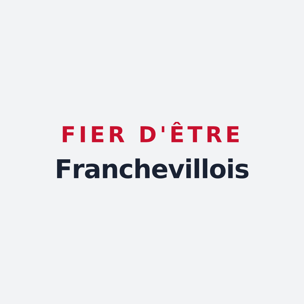 Poster « Fier d'être Franchevillois » — design pour Francheville
