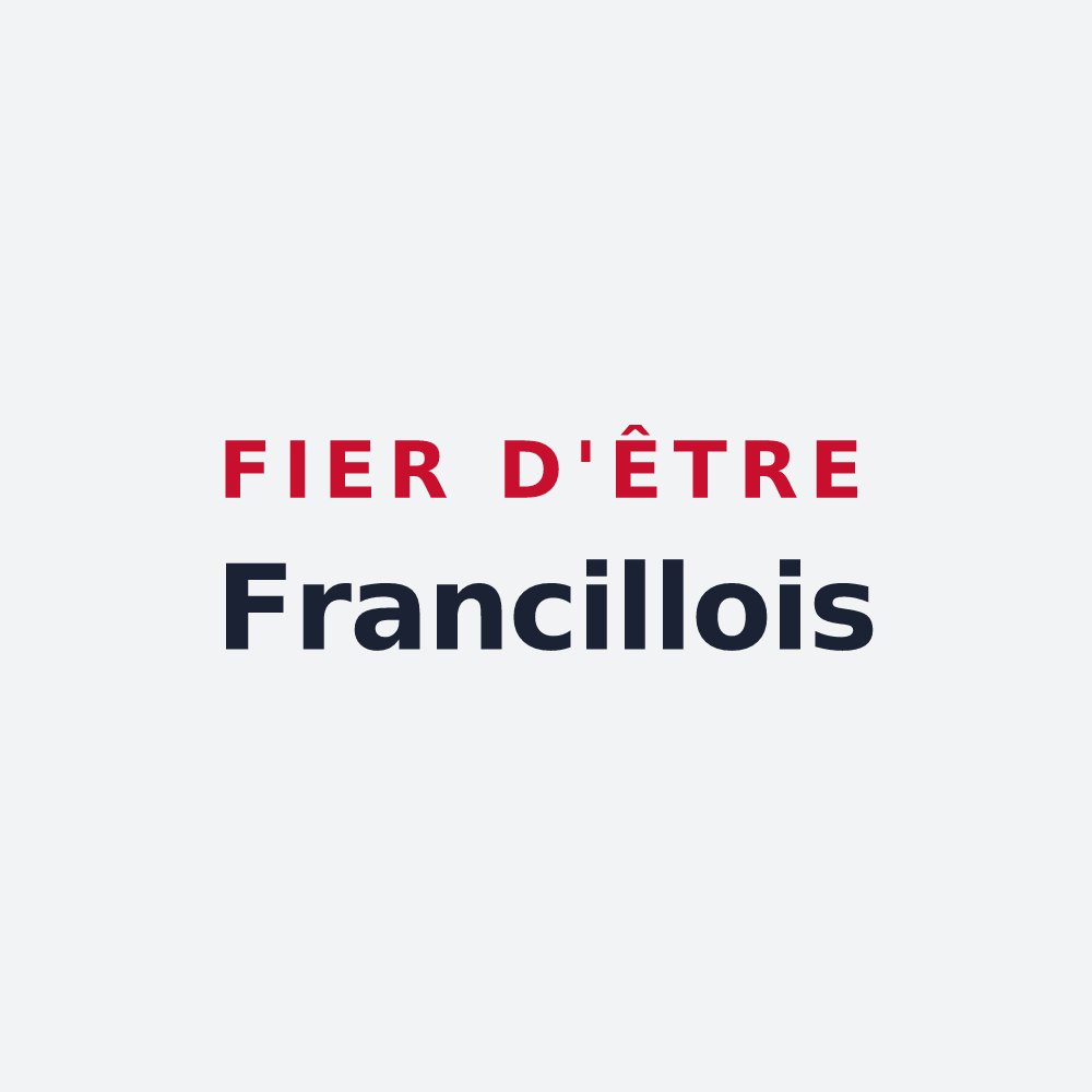 Poster « Fier d'être Francillois » — design pour Francilly-Selency