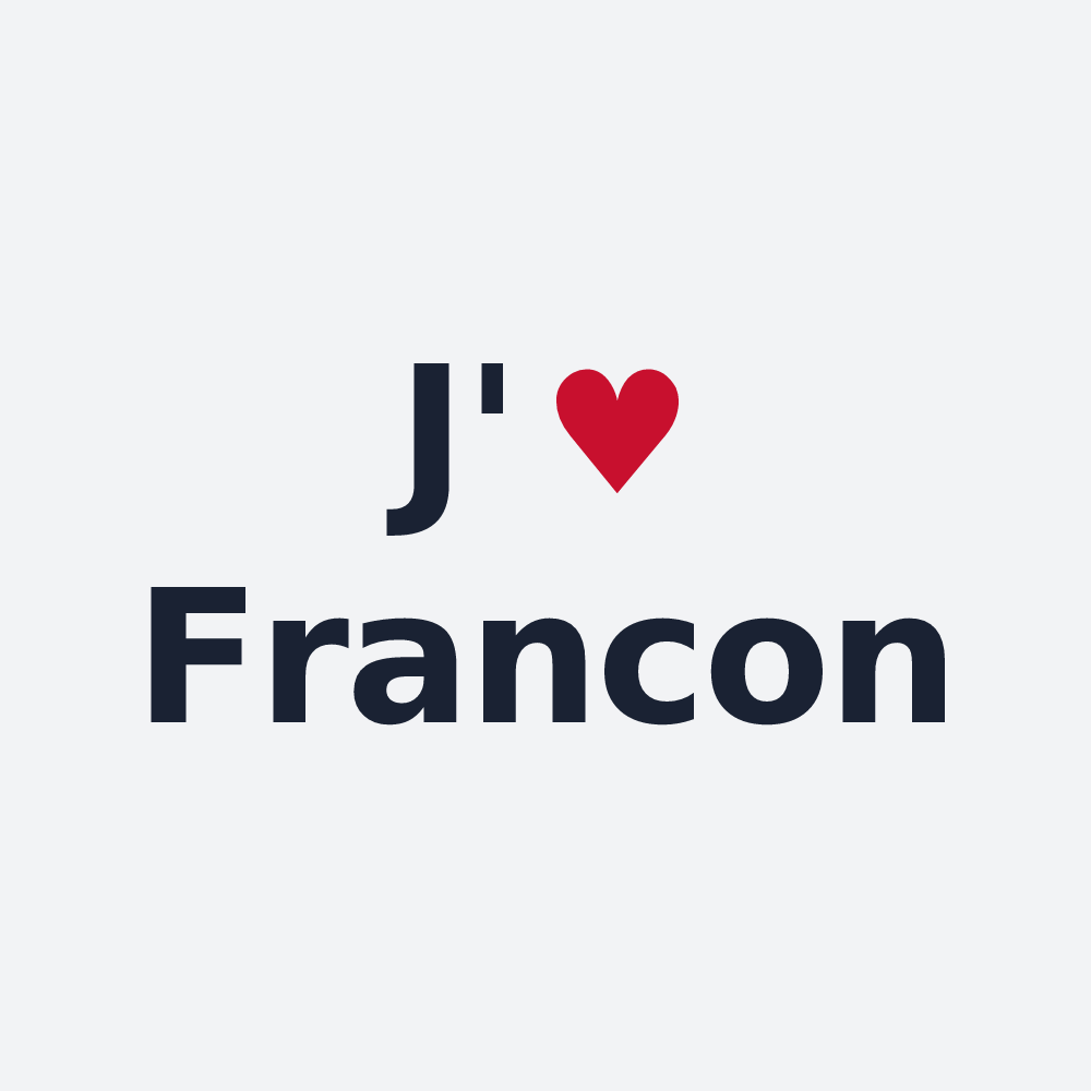 Poster personnalisé Francon — design J'aime Francon