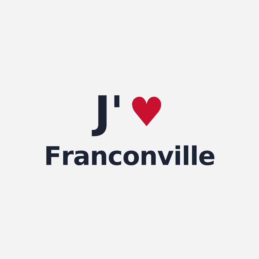 Poster personnalisé Franconville — design J'aime Franconville