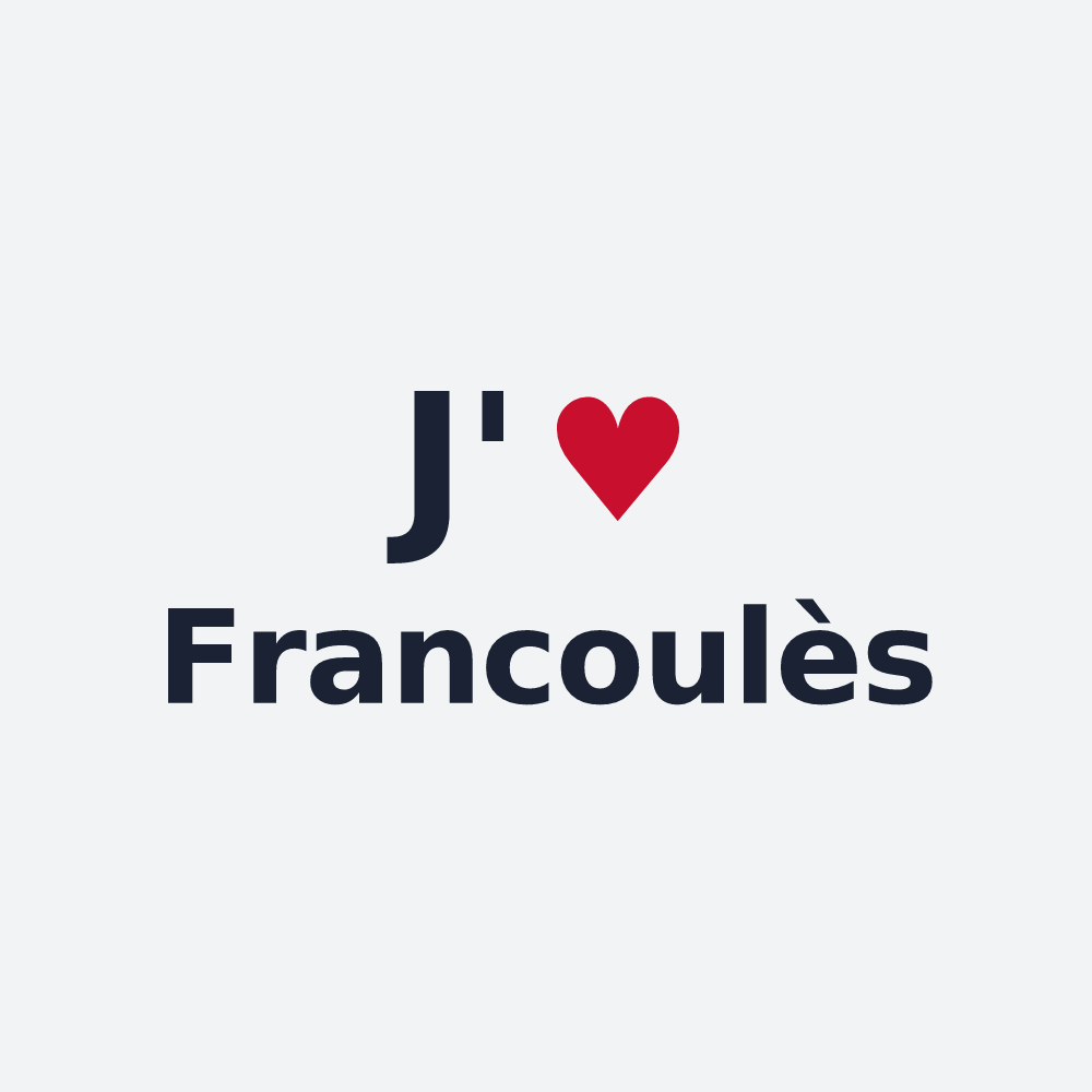 Poster personnalisé Francoulès — design J'aime Francoulès