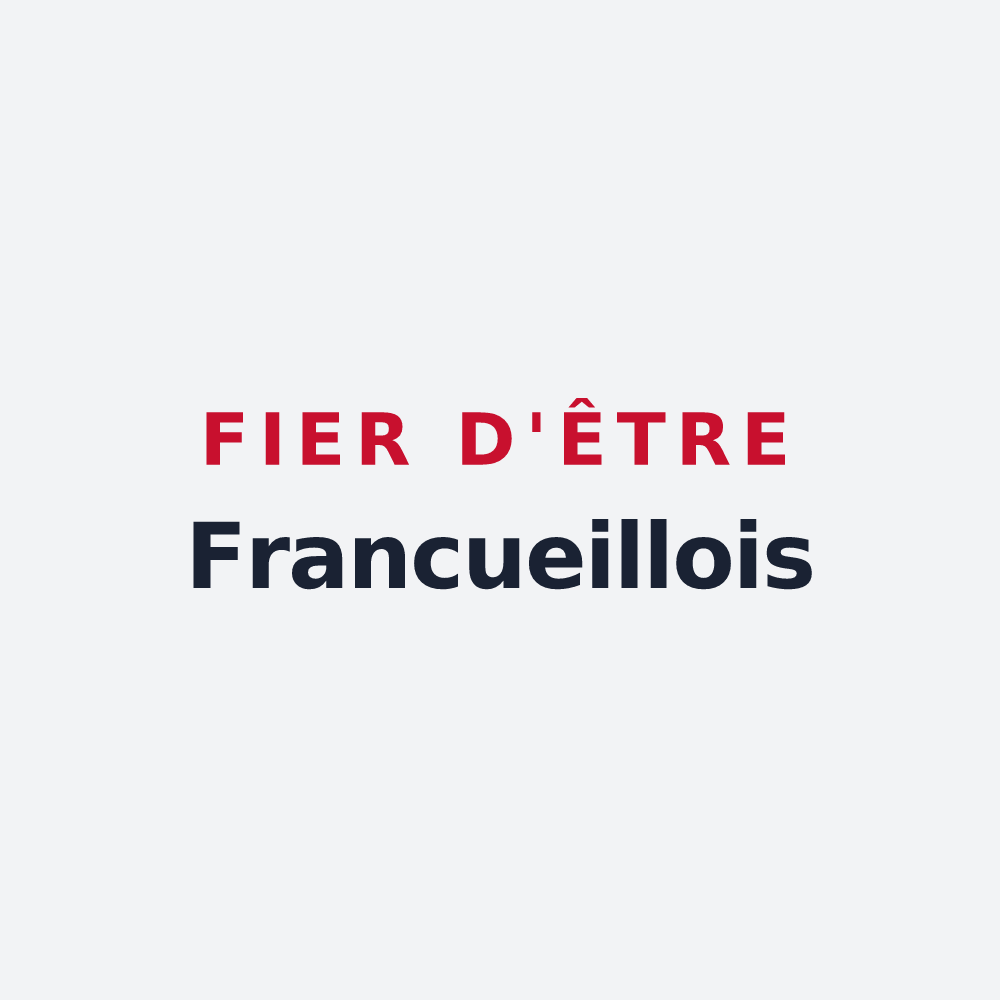 Poster « Fier d'être Francueillois » — design pour Francueil