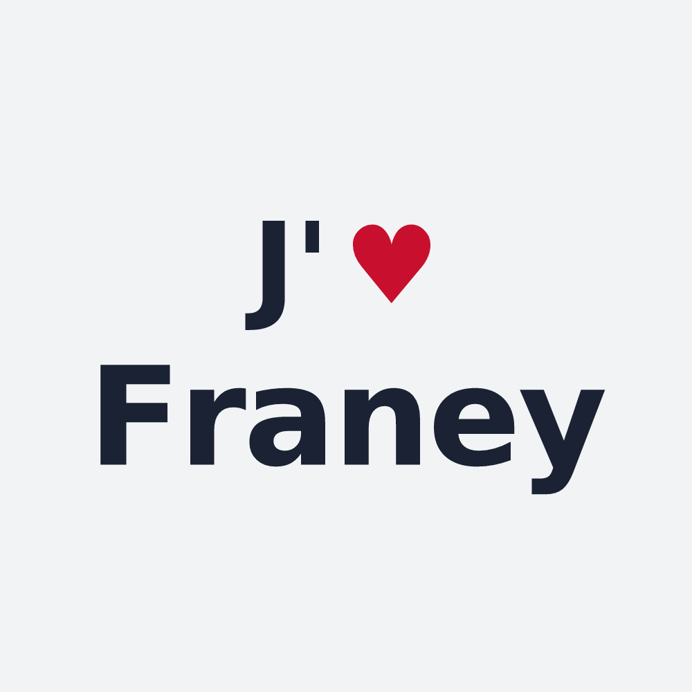 Poster personnalisé Franey — design J'aime Franey