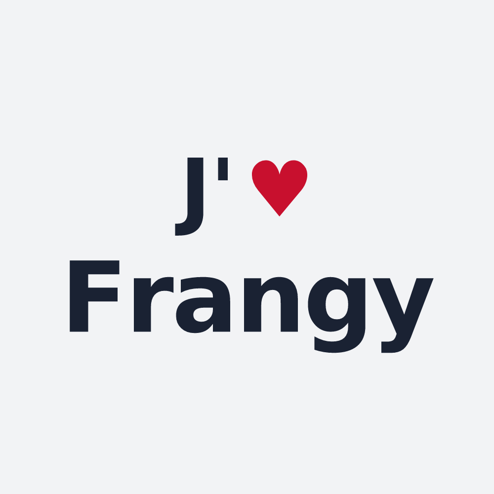 Poster personnalisé Frangy — design J'aime Frangy