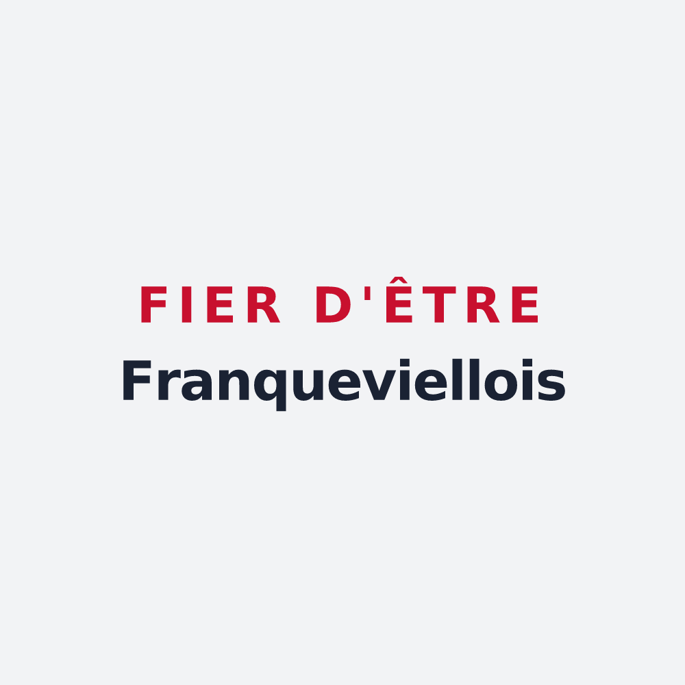 Poster « Fier d'être Franqueviellois » — design pour Franquevielle