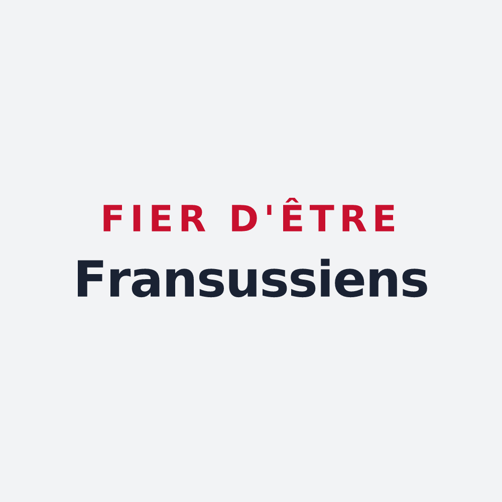 Poster « Fier d'être Fransussiens » — design pour Fransu