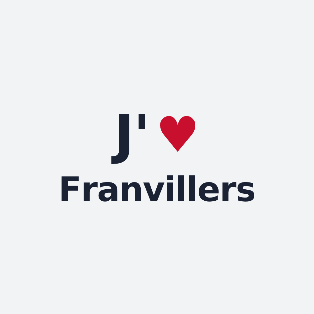 Poster personnalisé Franvillers — design J'aime Franvillers