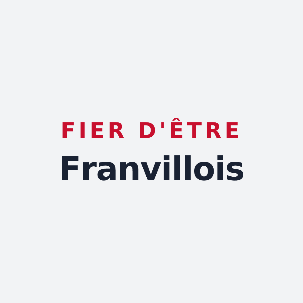 Poster « Fier d'être Franvillois » — design pour Franvillers