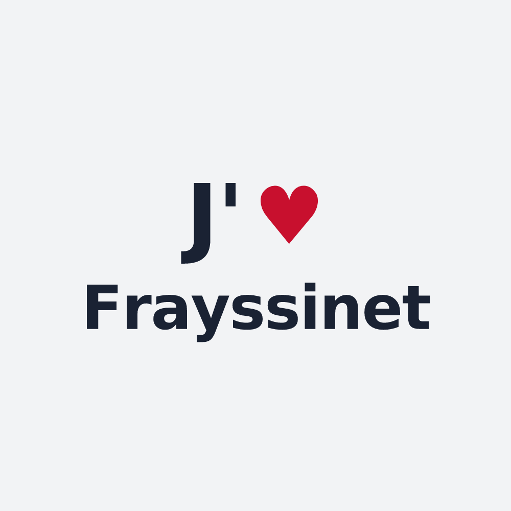 Poster personnalisé Frayssinet — design J'aime Frayssinet