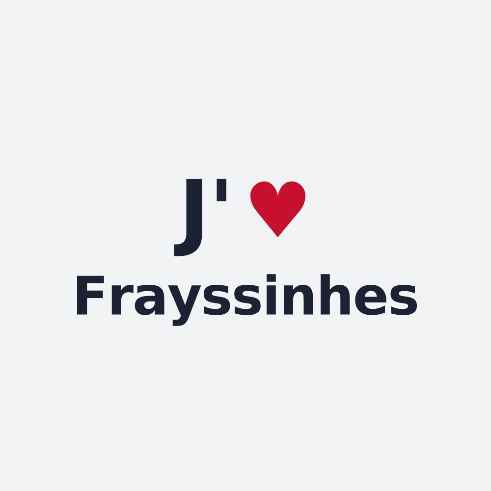 Poster personnalisé Frayssinhes — design J'aime Frayssinhes