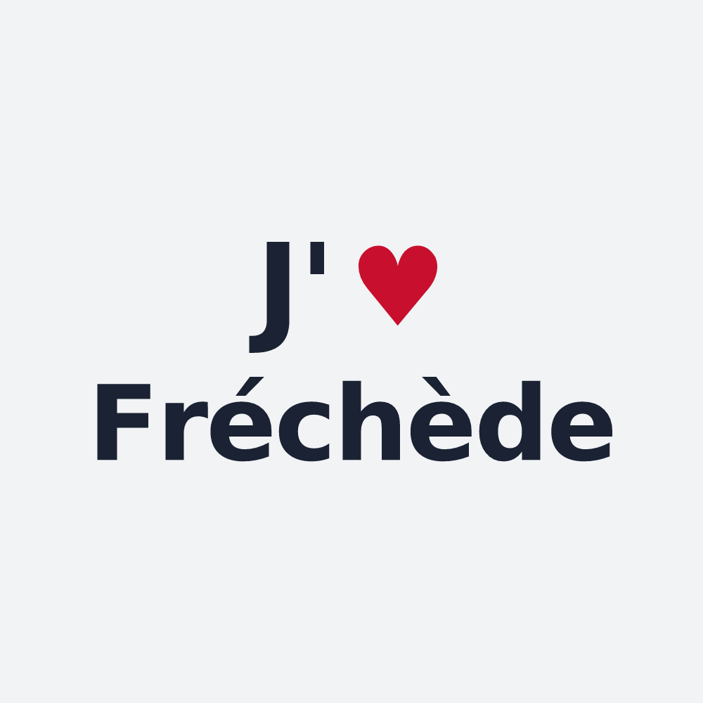 Poster personnalisé Fréchède — design J'aime Fréchède