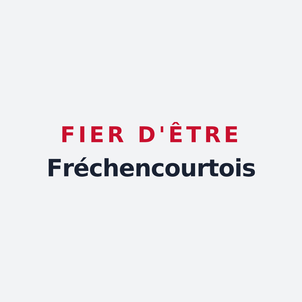 Poster « Fier d'être Fréchencourtois » — design pour Fréchencourt