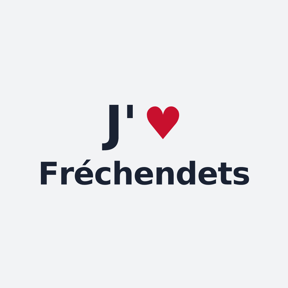 Poster personnalisé Fréchendets — design J'aime Fréchendets