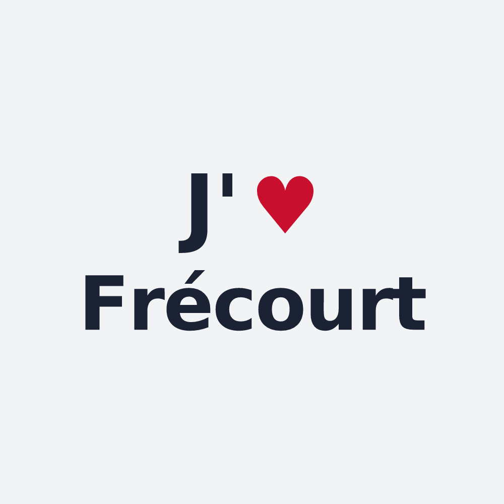 Poster personnalisé Frécourt — design J'aime Frécourt
