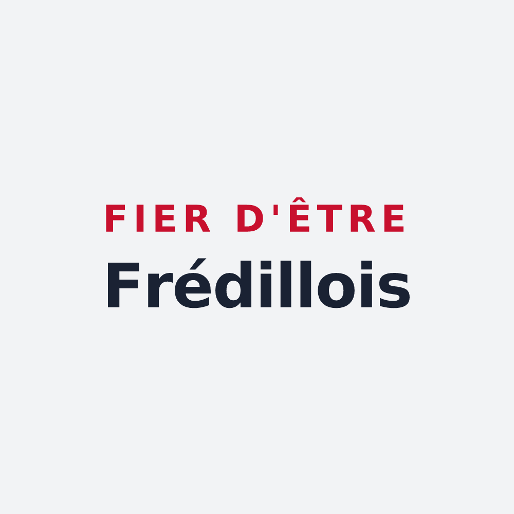 Poster « Fier d'être Frédillois » — design pour Frédille