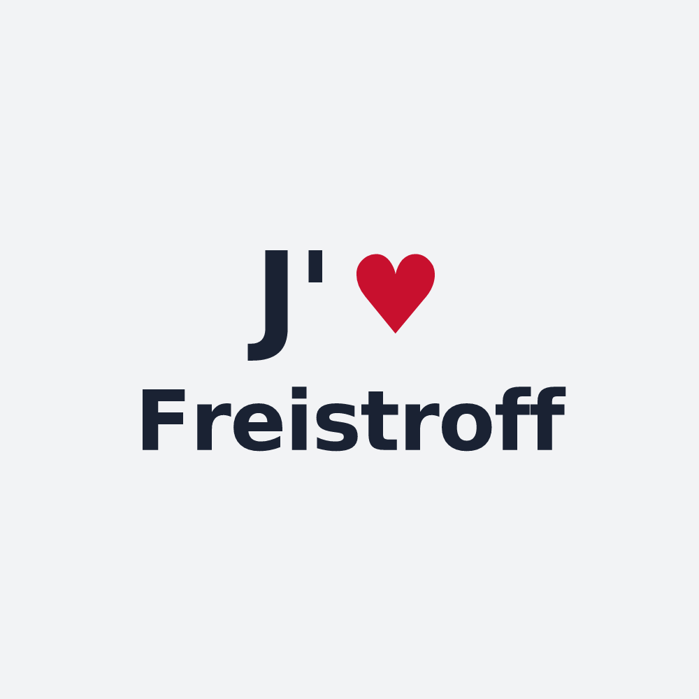 Poster personnalisé Freistroff — design J'aime Freistroff