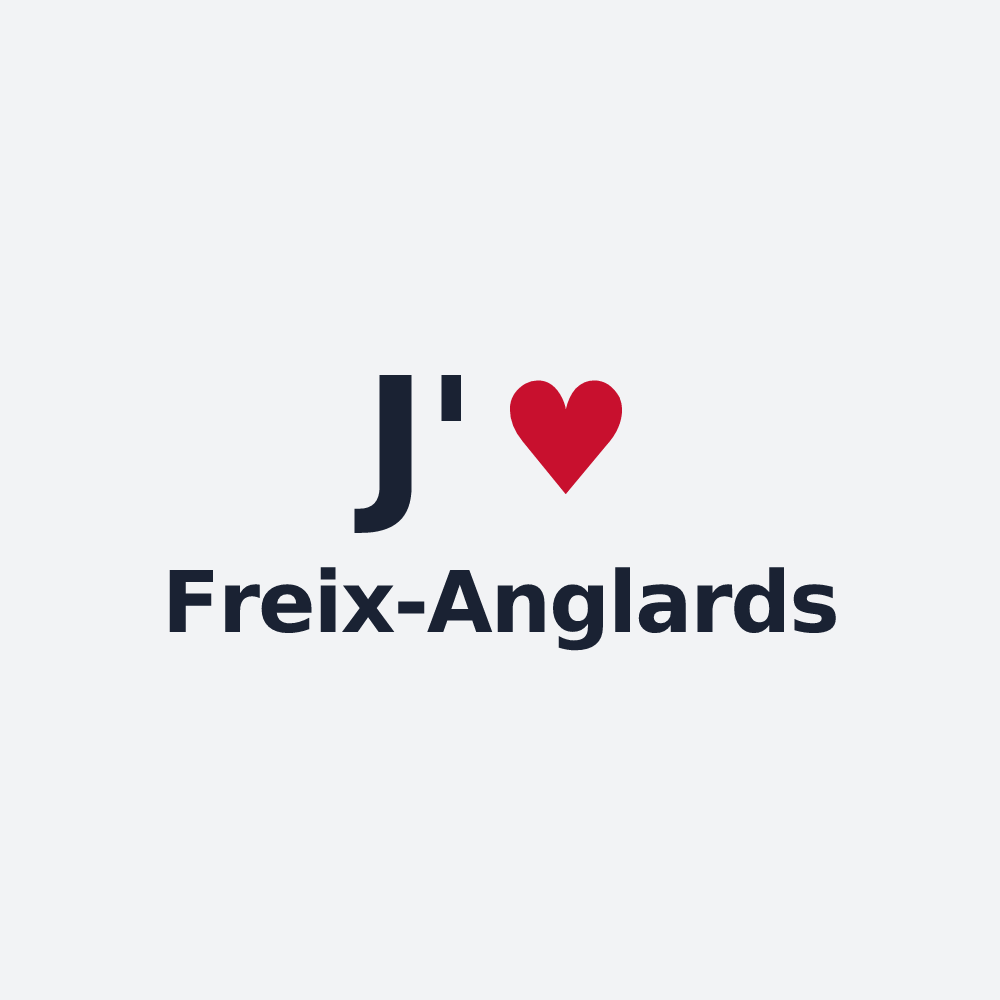 Poster personnalisé Freix-Anglards — design J'aime Freix-Anglards