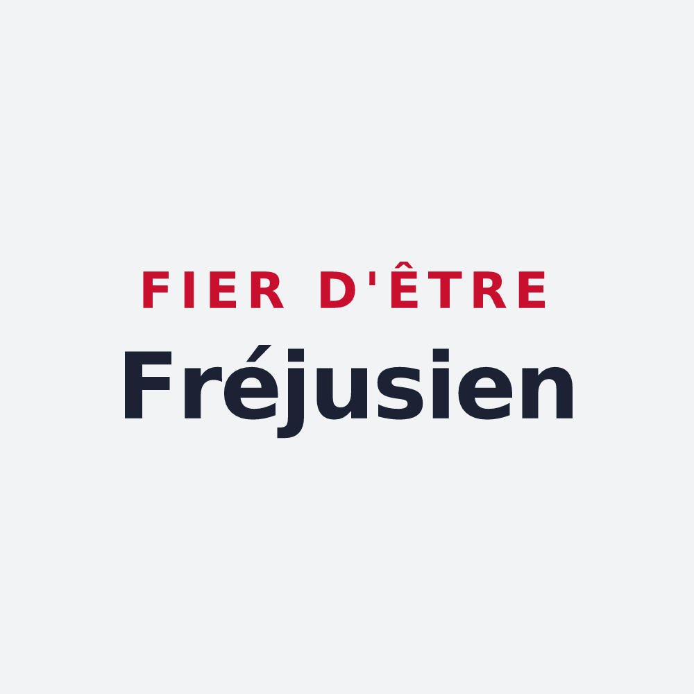 Poster « Fier d'être Fréjusien » — design pour Fréjus