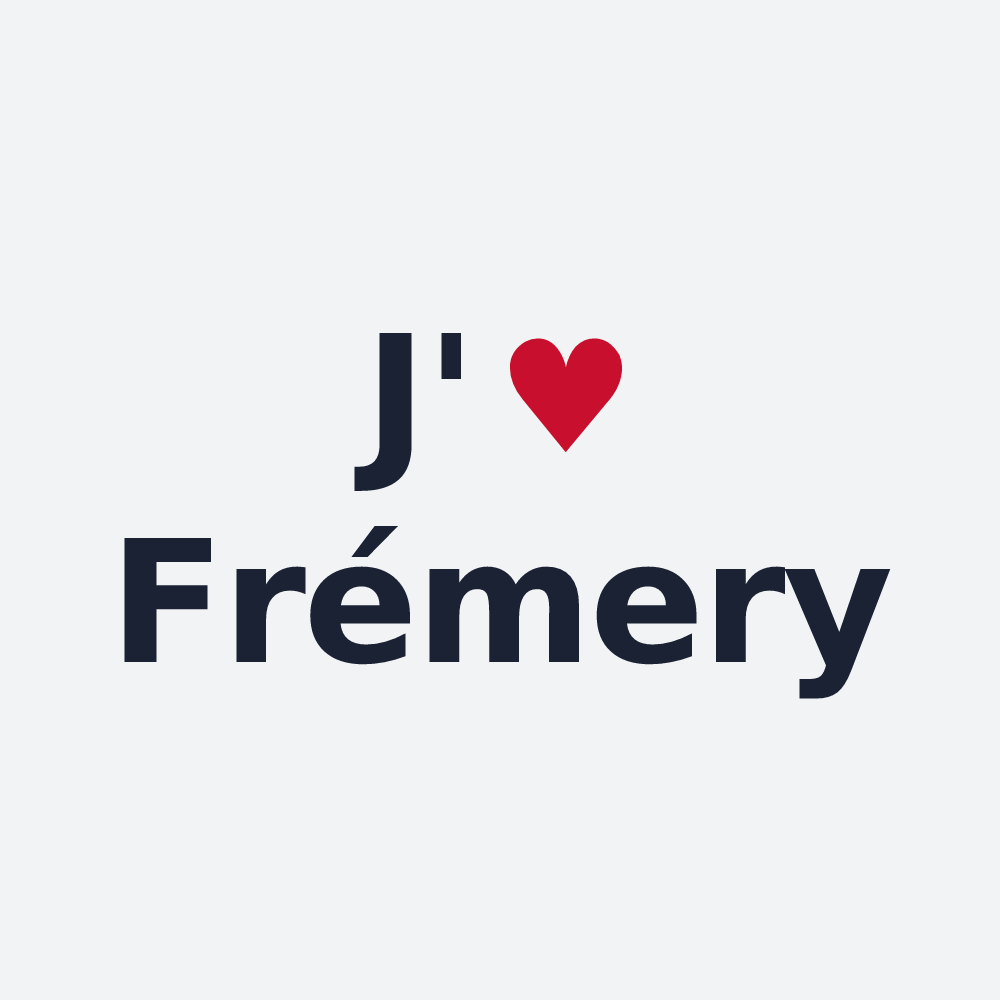 Poster personnalisé Frémery — design J'aime Frémery