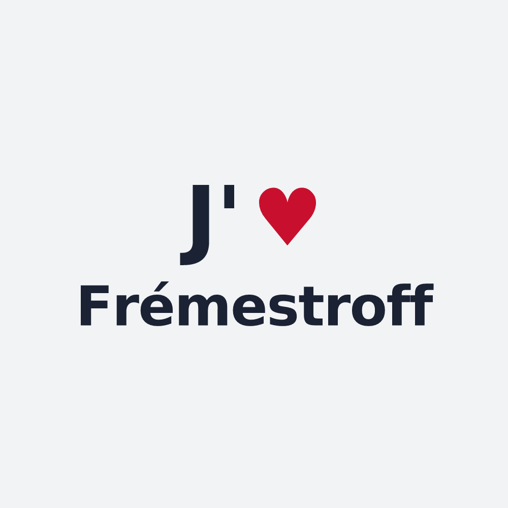 Poster personnalisé Frémestroff — design J'aime Frémestroff