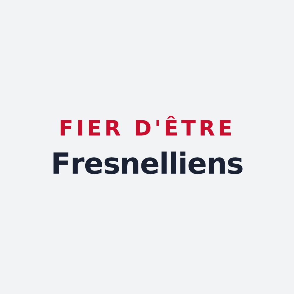 Poster « Fier d'être Fresnelliens » — design pour Frenelle-la-Petite