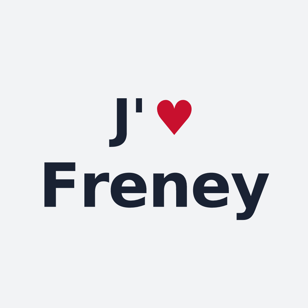 Poster personnalisé Freney — design J'aime Freney