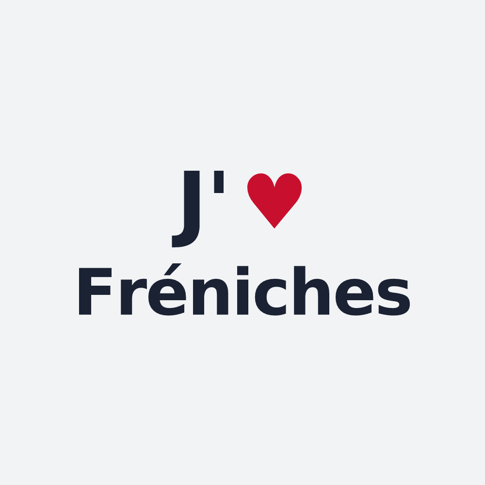 Poster personnalisé Fréniches — design J'aime Fréniches