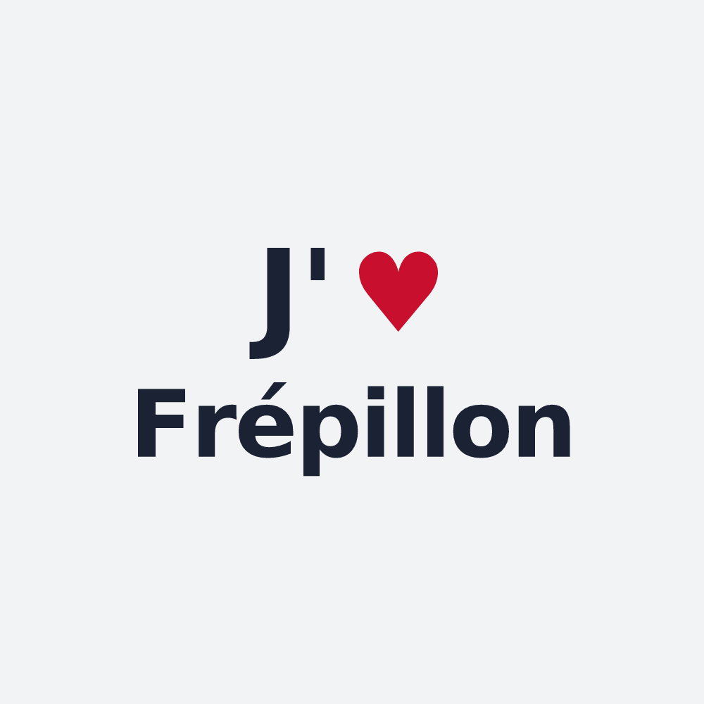 Poster personnalisé Frépillon — design J'aime Frépillon