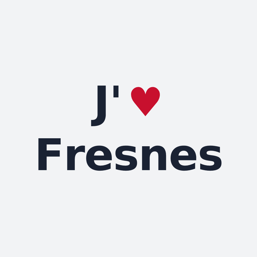 Poster personnalisé Fresnes — design J'aime Fresnes