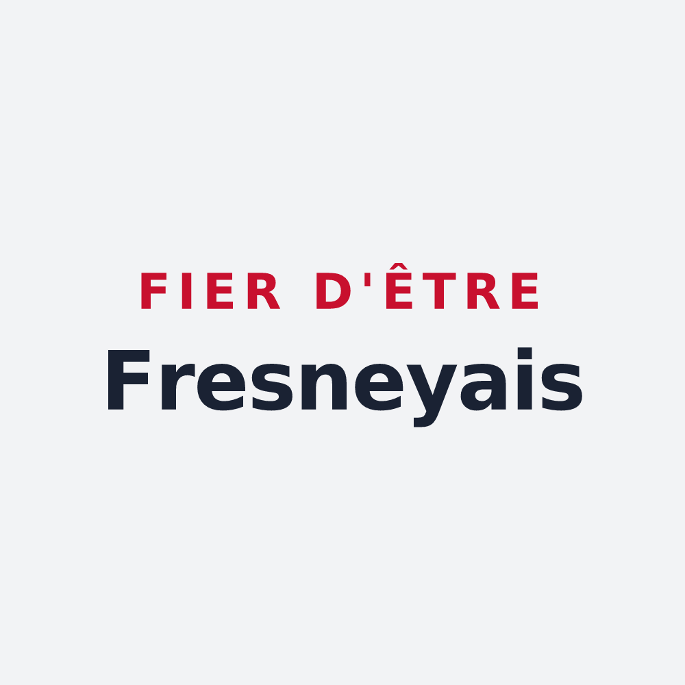 Poster « Fier d'être Fresneyais » — design pour Fresney