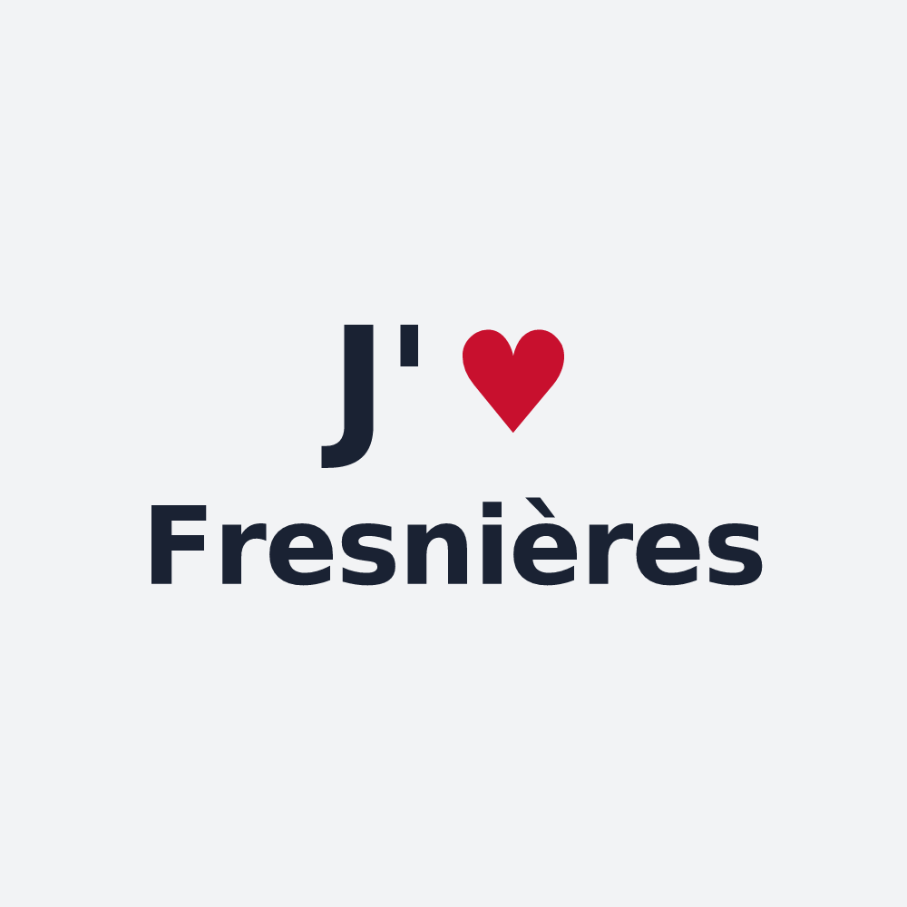 Poster personnalisé Fresnières — design J'aime Fresnières