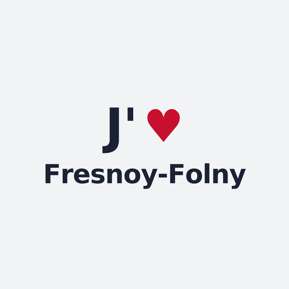 Poster personnalisé Fresnoy-Folny — design J'aime Fresnoy-Folny