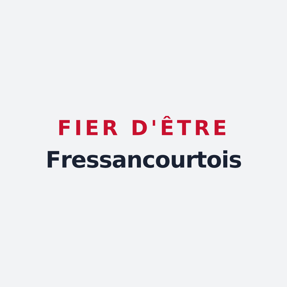 Poster « Fier d'être Fressancourtois » — design pour Fressancourt