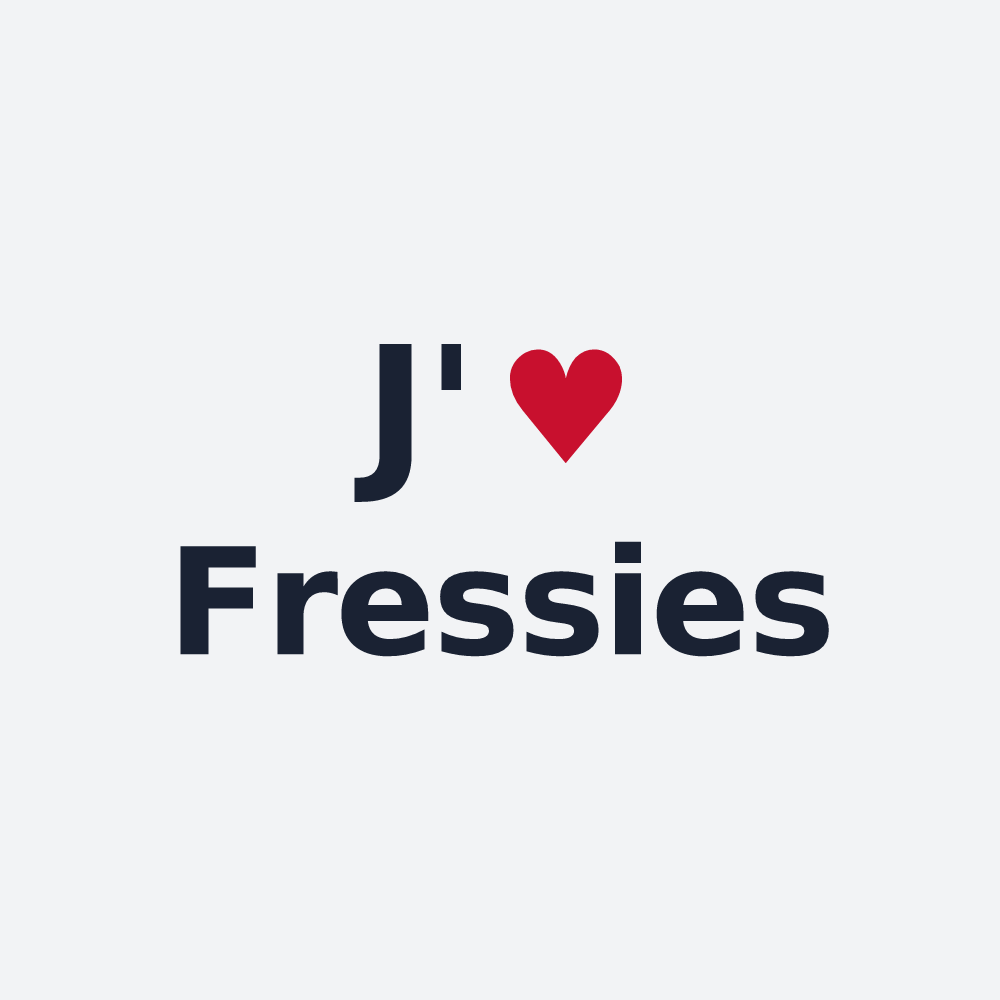 Poster personnalisé Fressies — design J'aime Fressies
