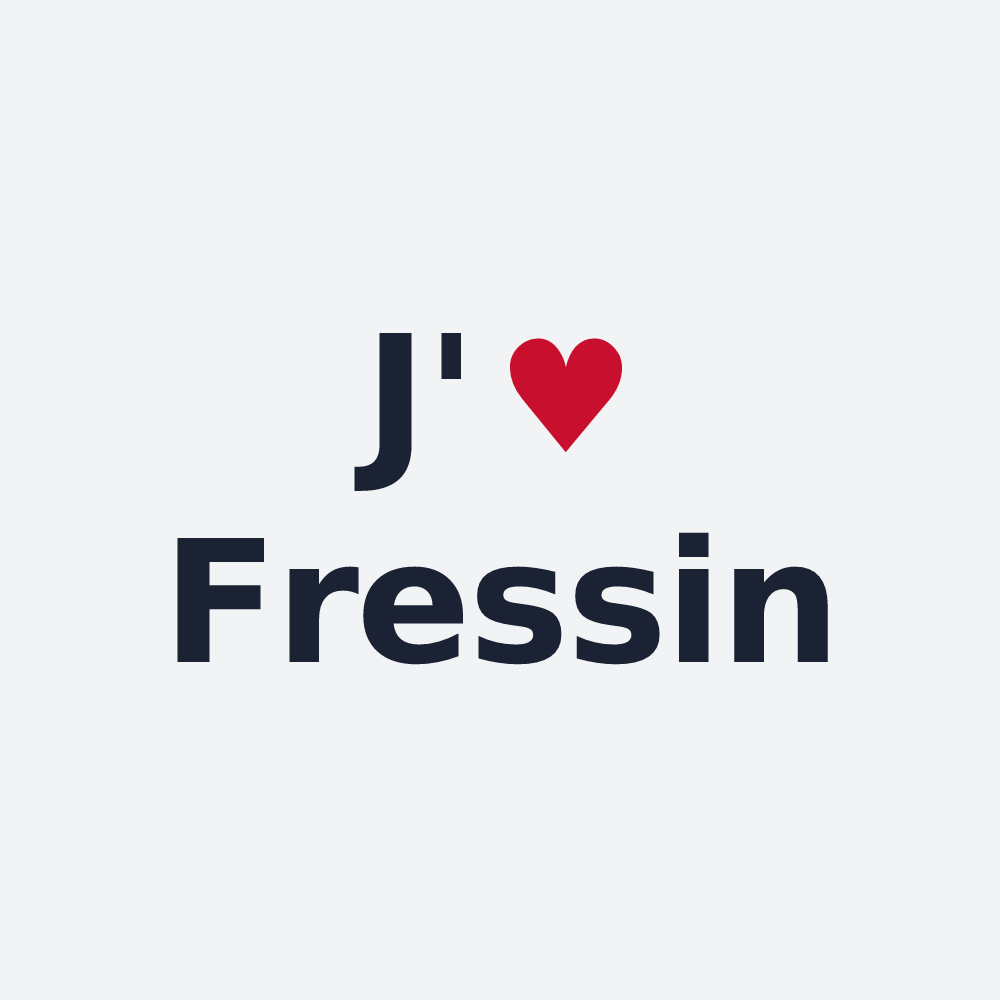 Poster personnalisé Fressin — design J'aime Fressin