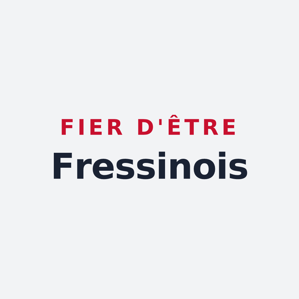 Poster « Fier d'être Fressinois » — design pour Fressines