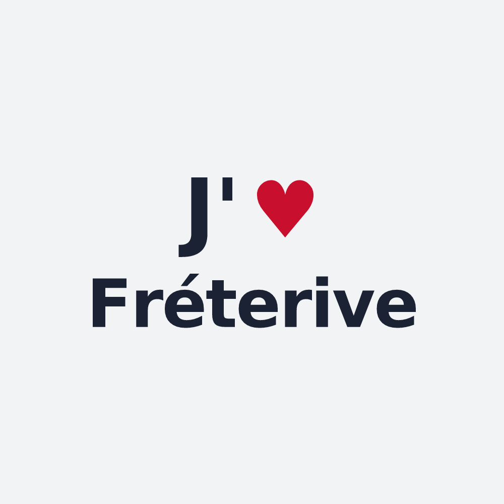 Poster personnalisé Fréterive — design J'aime Fréterive