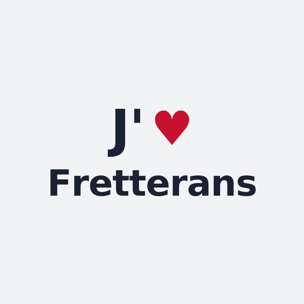 Poster personnalisé Fretterans — design J'aime Fretterans