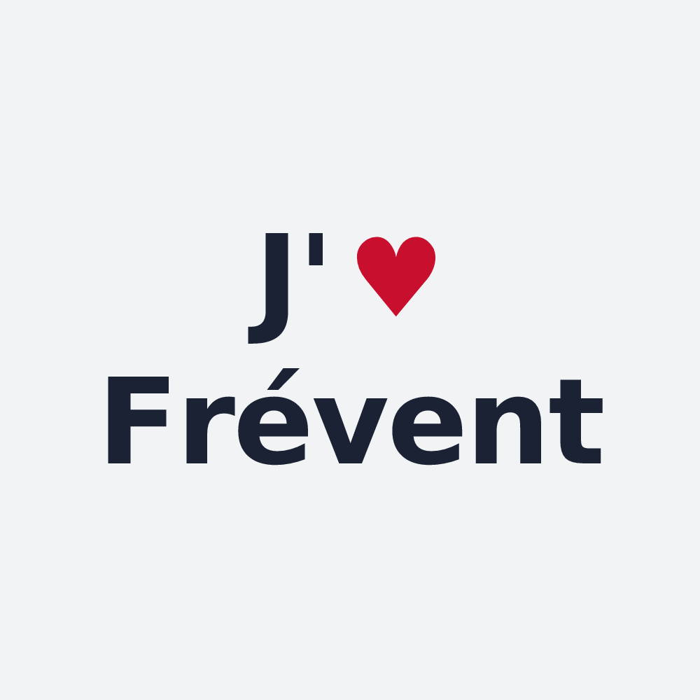 Poster personnalisé Frévent — design J'aime Frévent