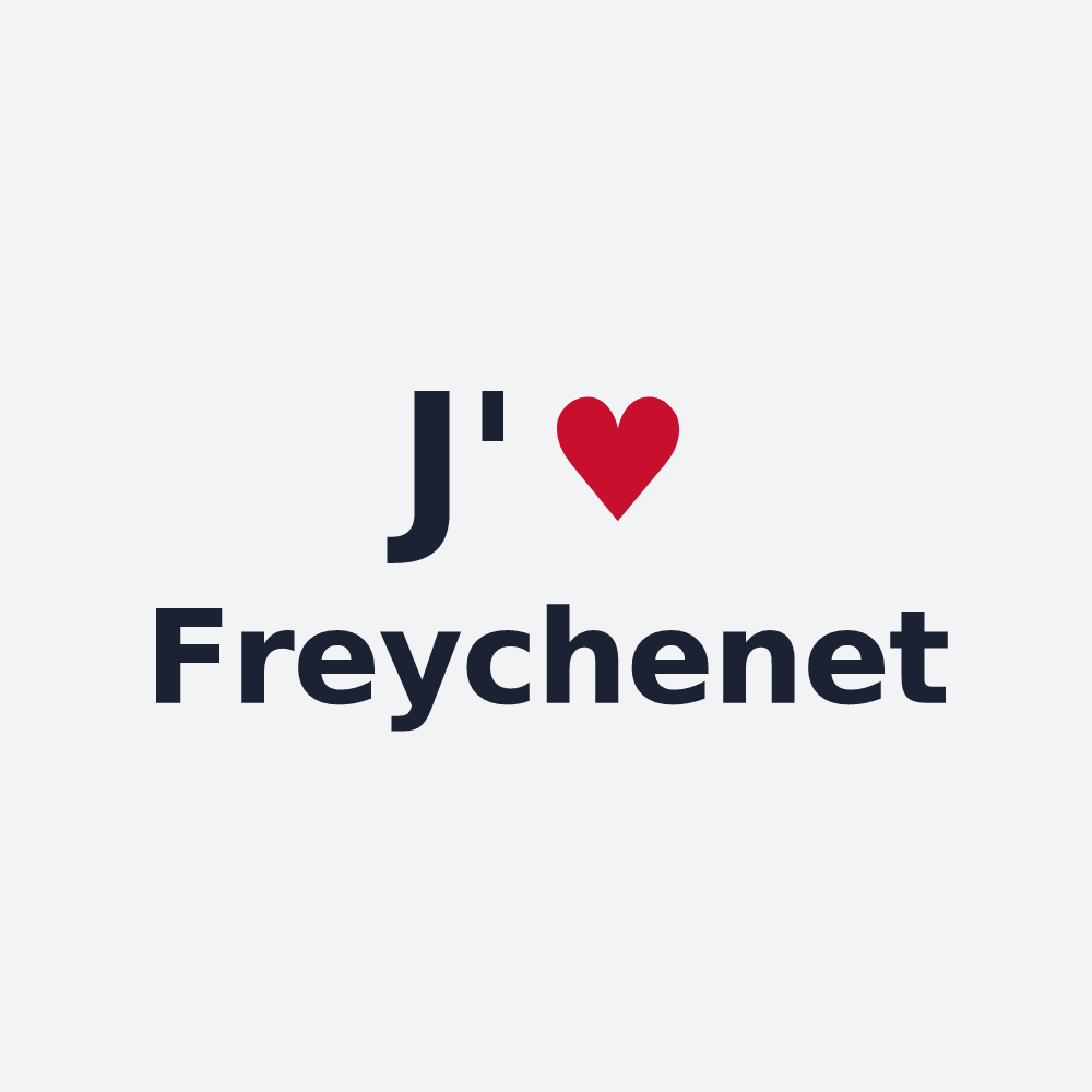 Poster personnalisé Freychenet — design J'aime Freychenet