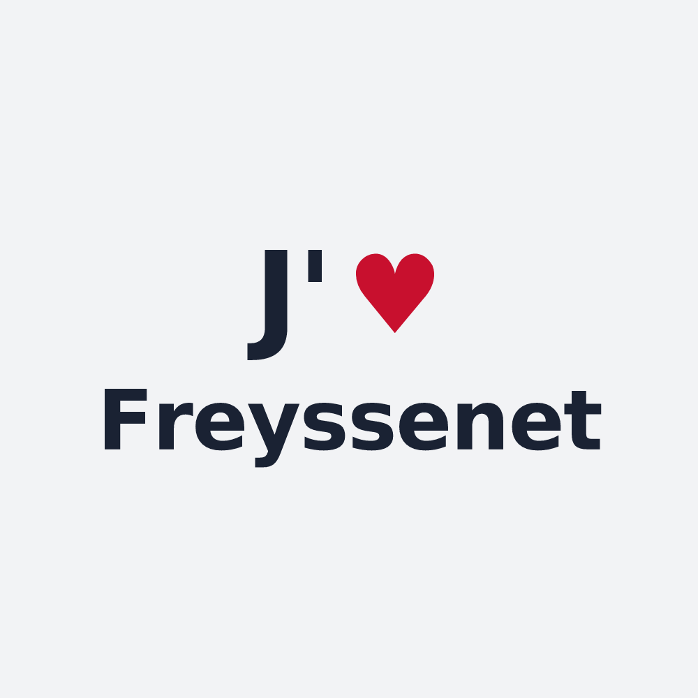 Poster personnalisé Freyssenet — design J'aime Freyssenet